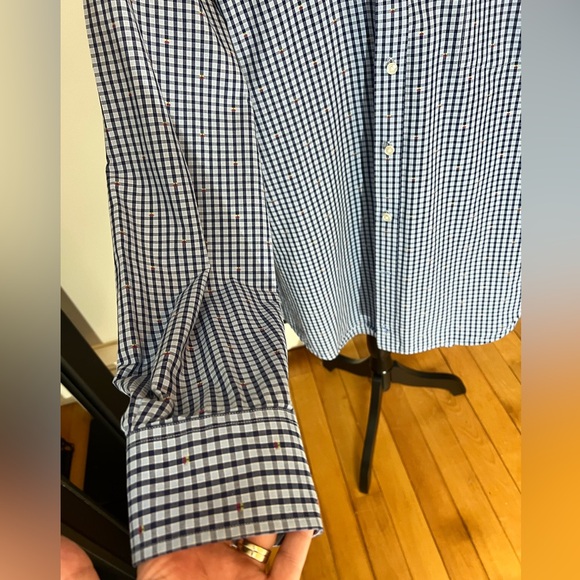 Men’s XL plaid dress shirt with Cherries - Picture 4 of 6